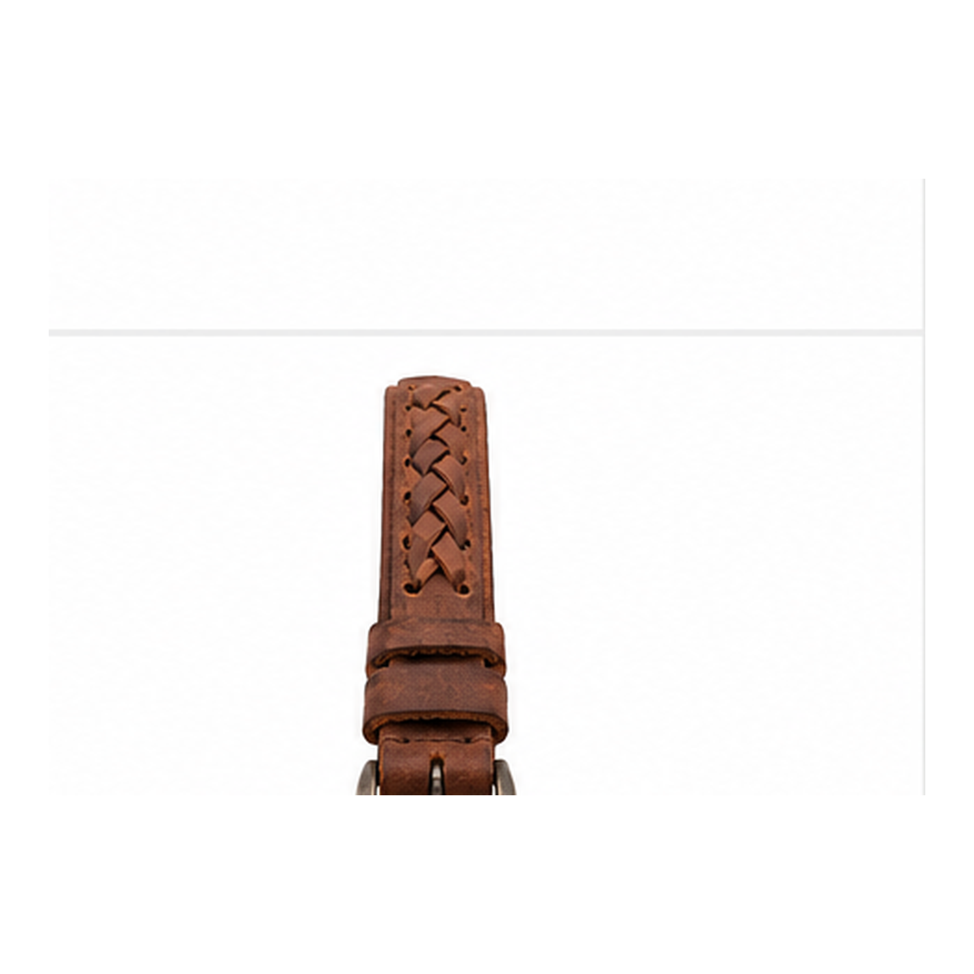 Handwoven Brown Leather Bracelet for Men | Adjustable Genuine Leather Wristband