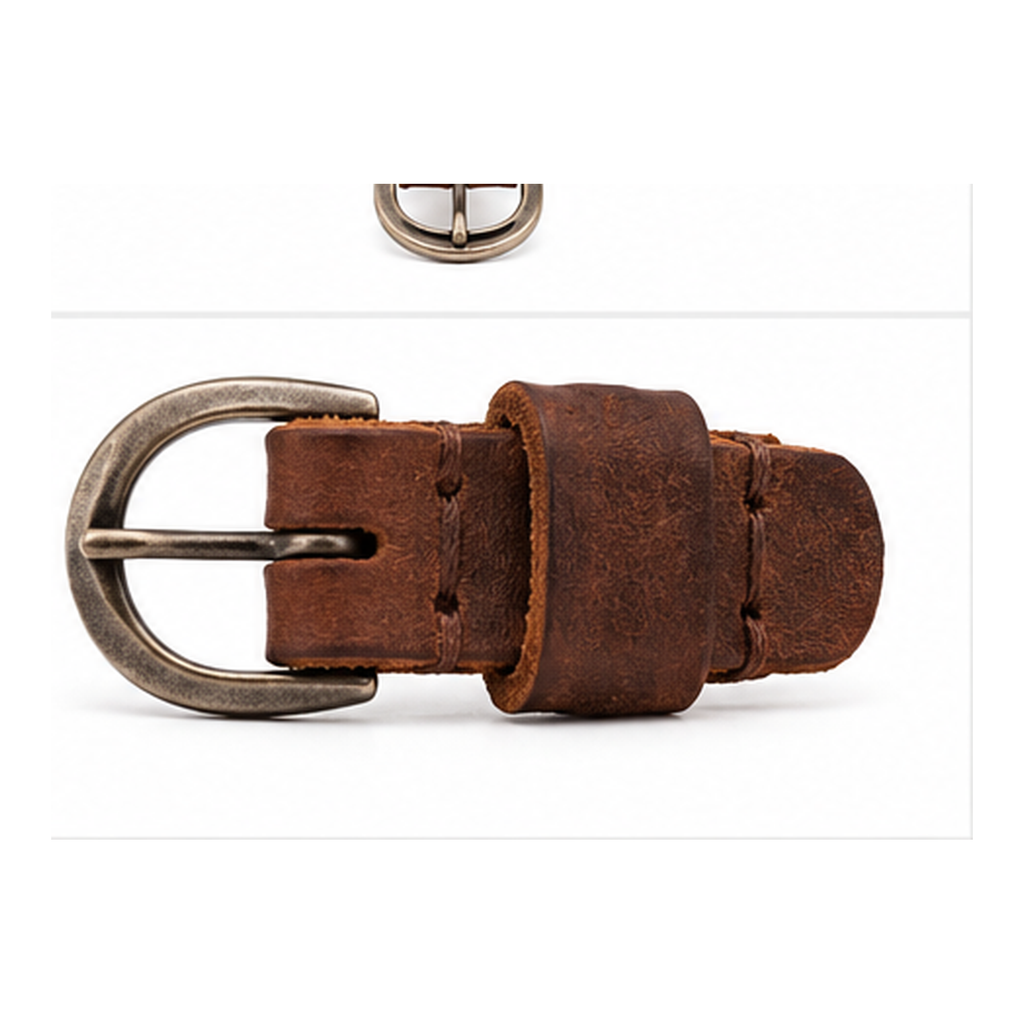 Handwoven Brown Leather Bracelet for Men | Adjustable Genuine Leather Wristband