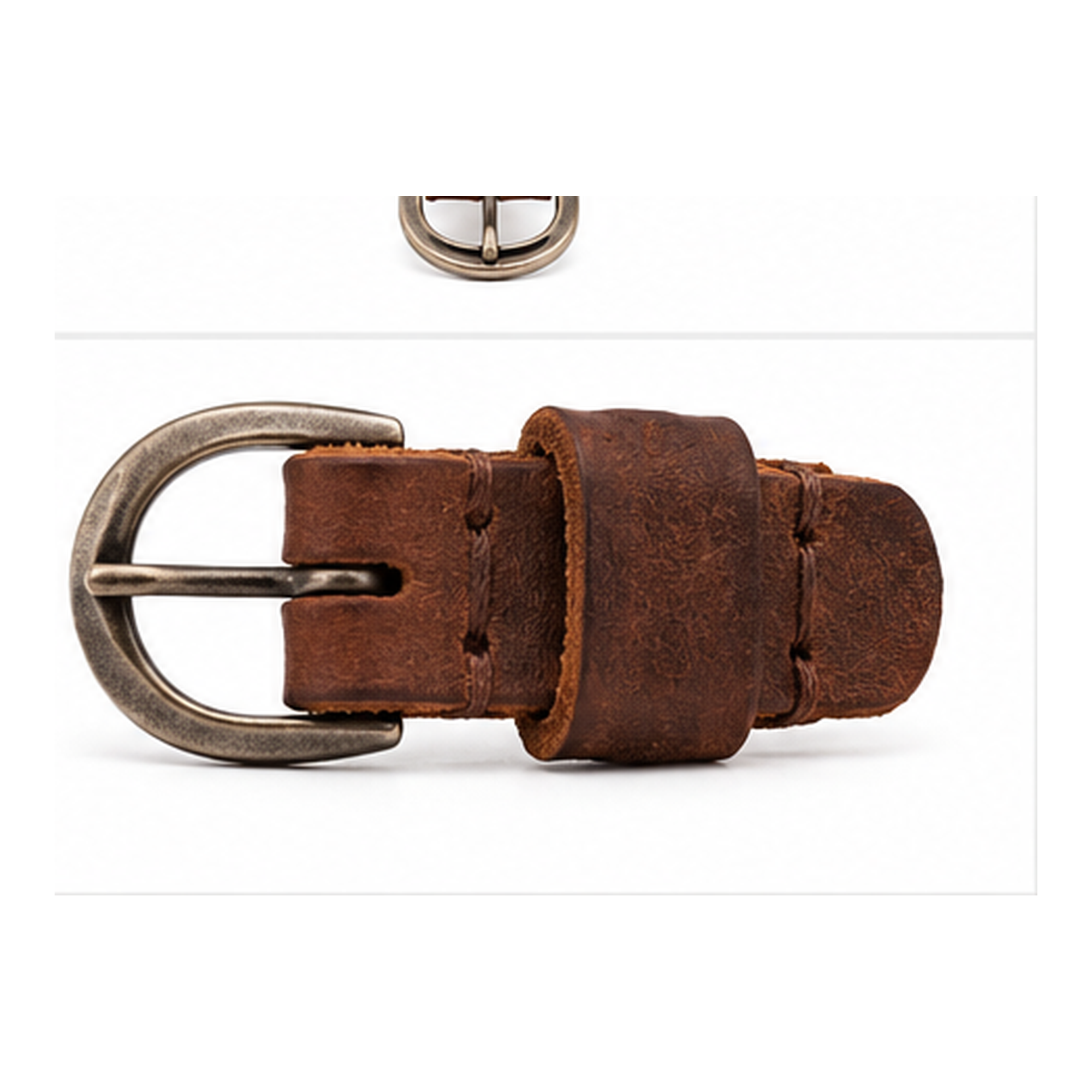 Handwoven Brown Leather Bracelet for Men | Adjustable Genuine Leather Wristband