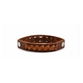 Classic Braided Brown Leather Snap Bracelet for Men | Handmade Genuine Leather Bracelet