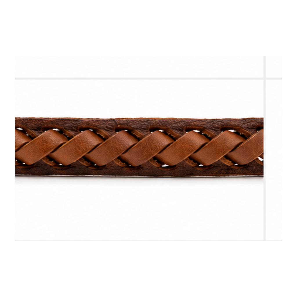 Classic Braided Brown Leather Snap Bracelet for Men | Handmade Genuine Leather Bracelet
