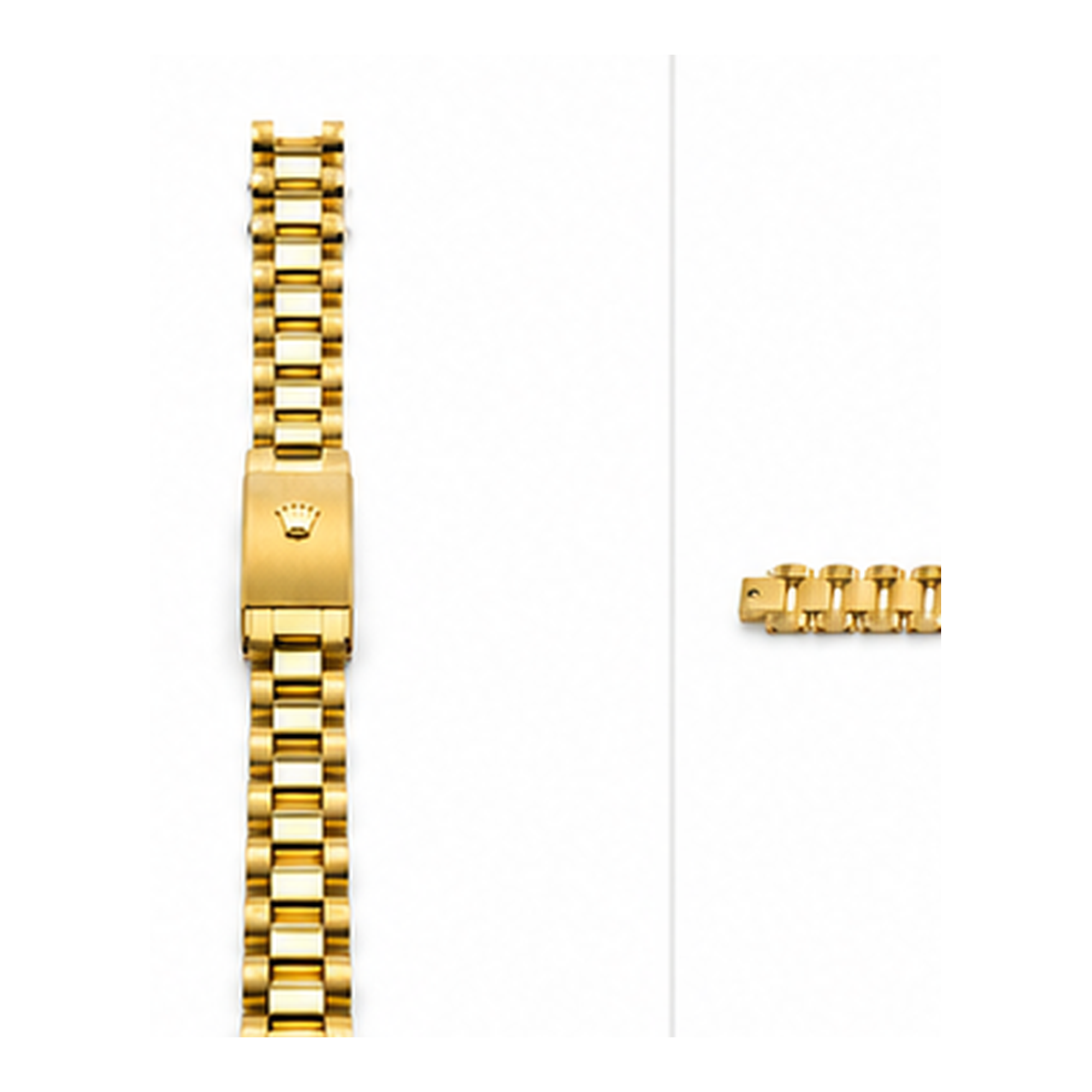 Gold-Tone Stainless Steel Link Bracelet for Men