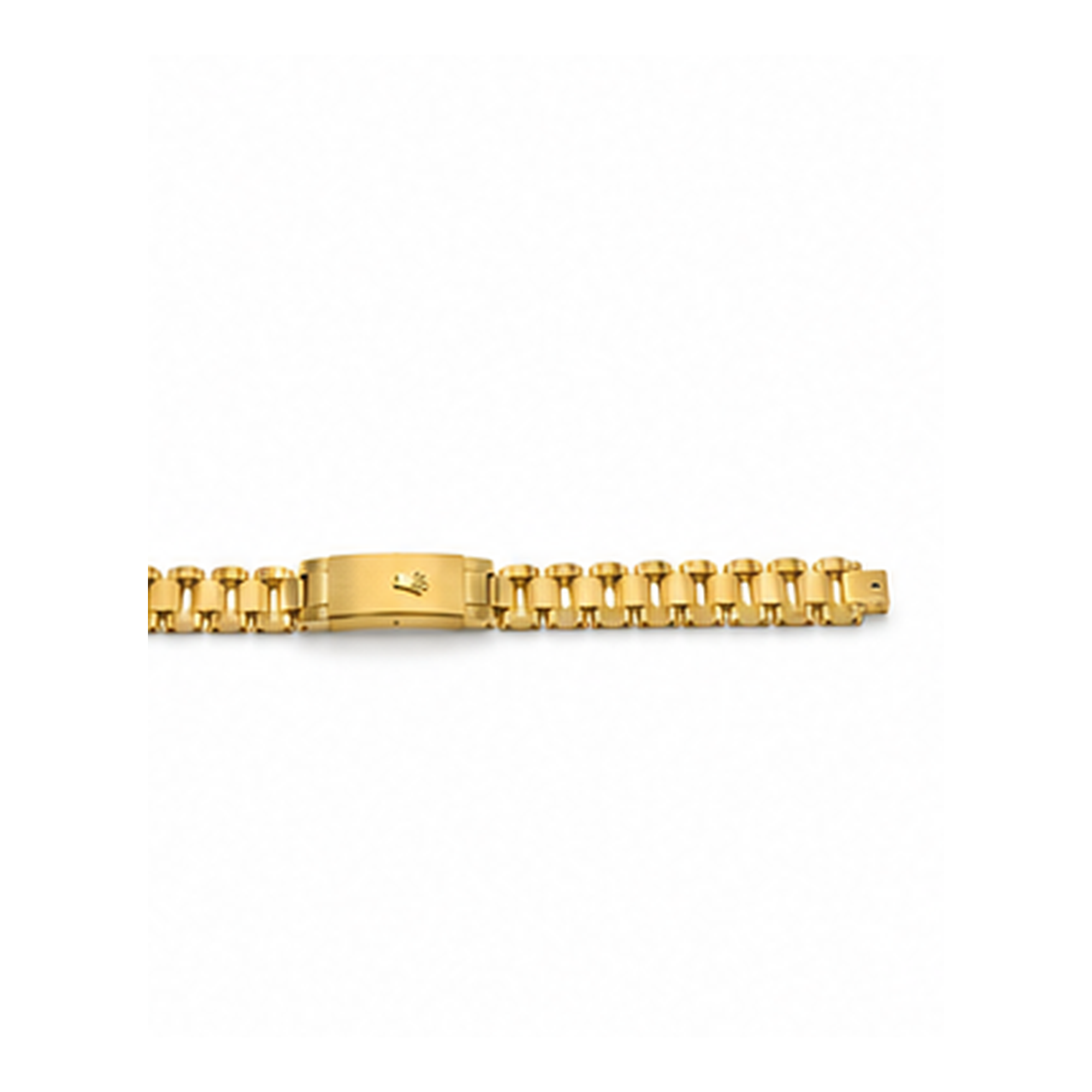 Gold-Tone Stainless Steel Link Bracelet for Men