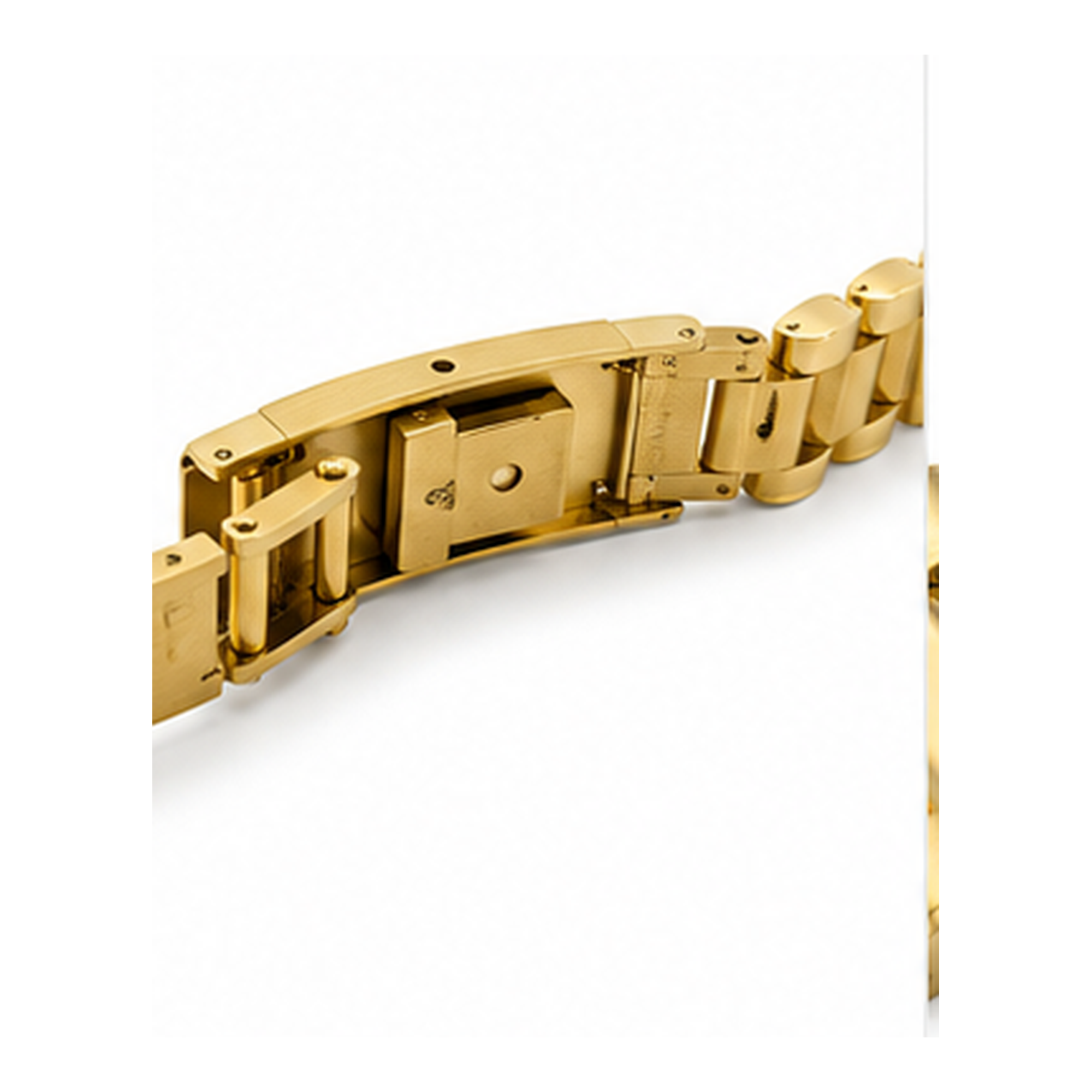 Gold-Tone Stainless Steel Link Bracelet for Men