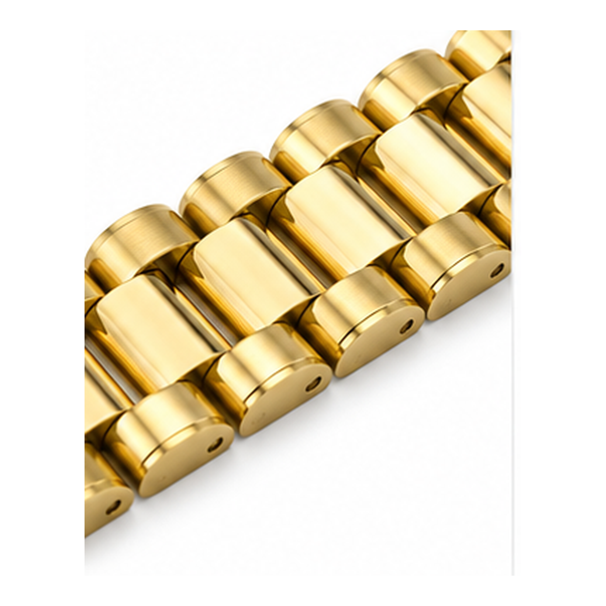Gold-Tone Stainless Steel Link Bracelet for Men