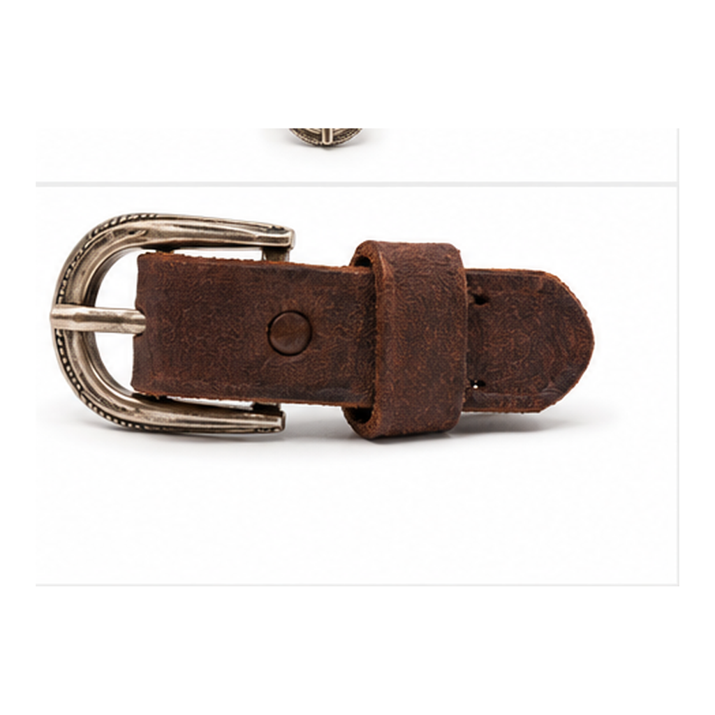 Rustic Brown Leather Bracelet for Men | Vintage Stud Handmade Leather Cuff