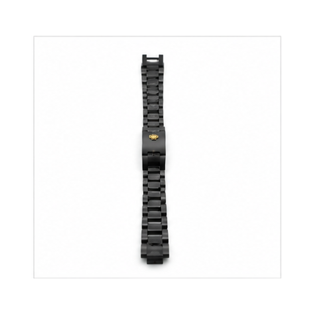 Luxury Black Stainless Steel Link Bracelet for Men