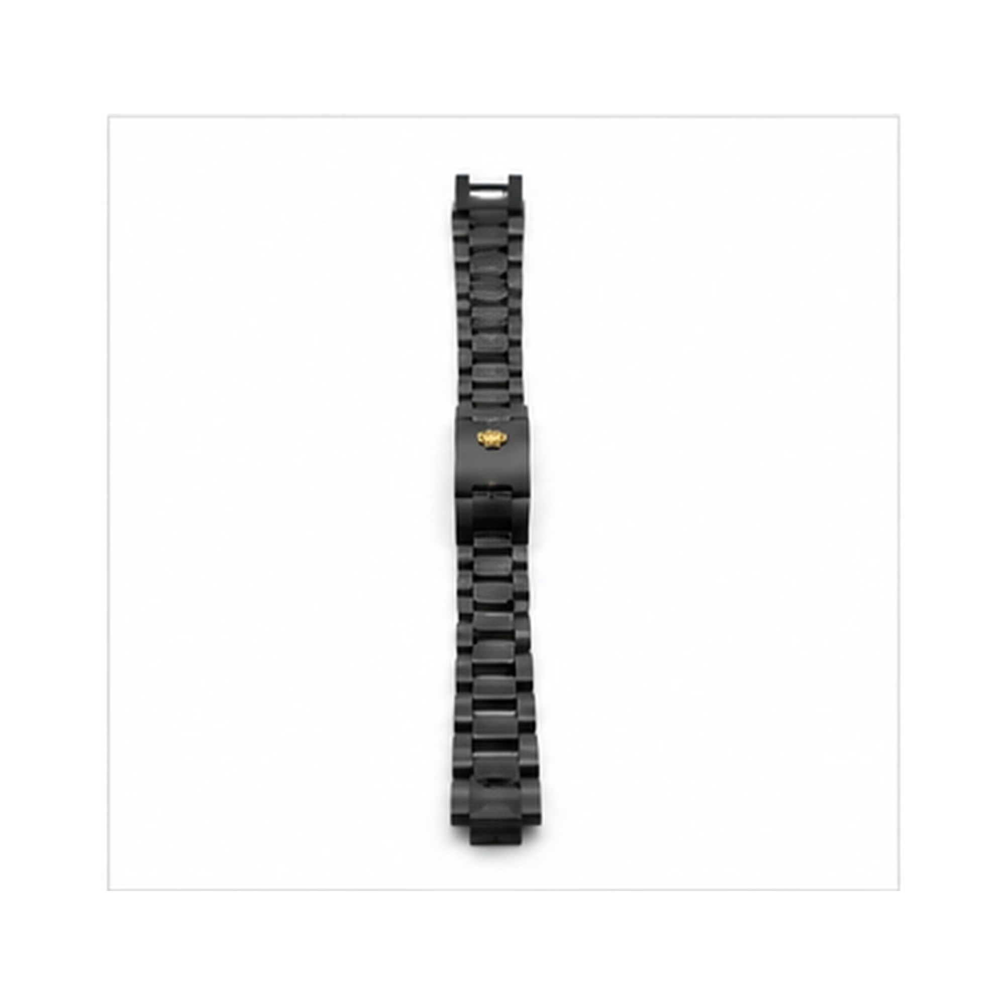 Luxury Black Stainless Steel Link Bracelet for Men