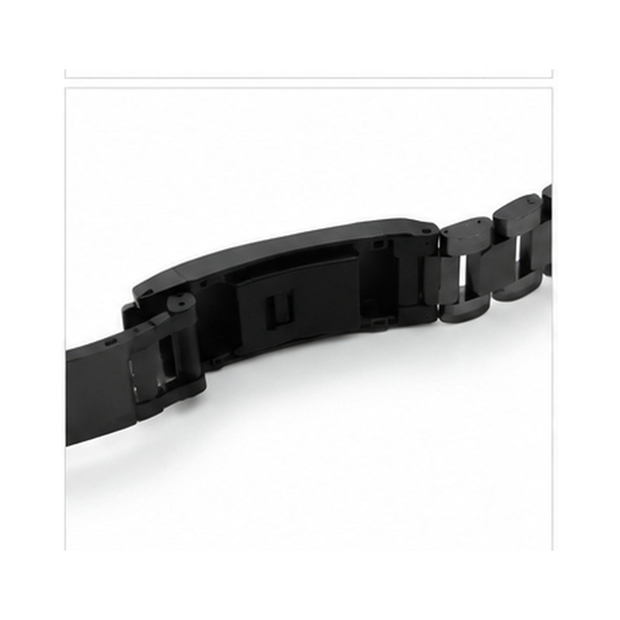 Luxury Black Stainless Steel Link Bracelet for Men