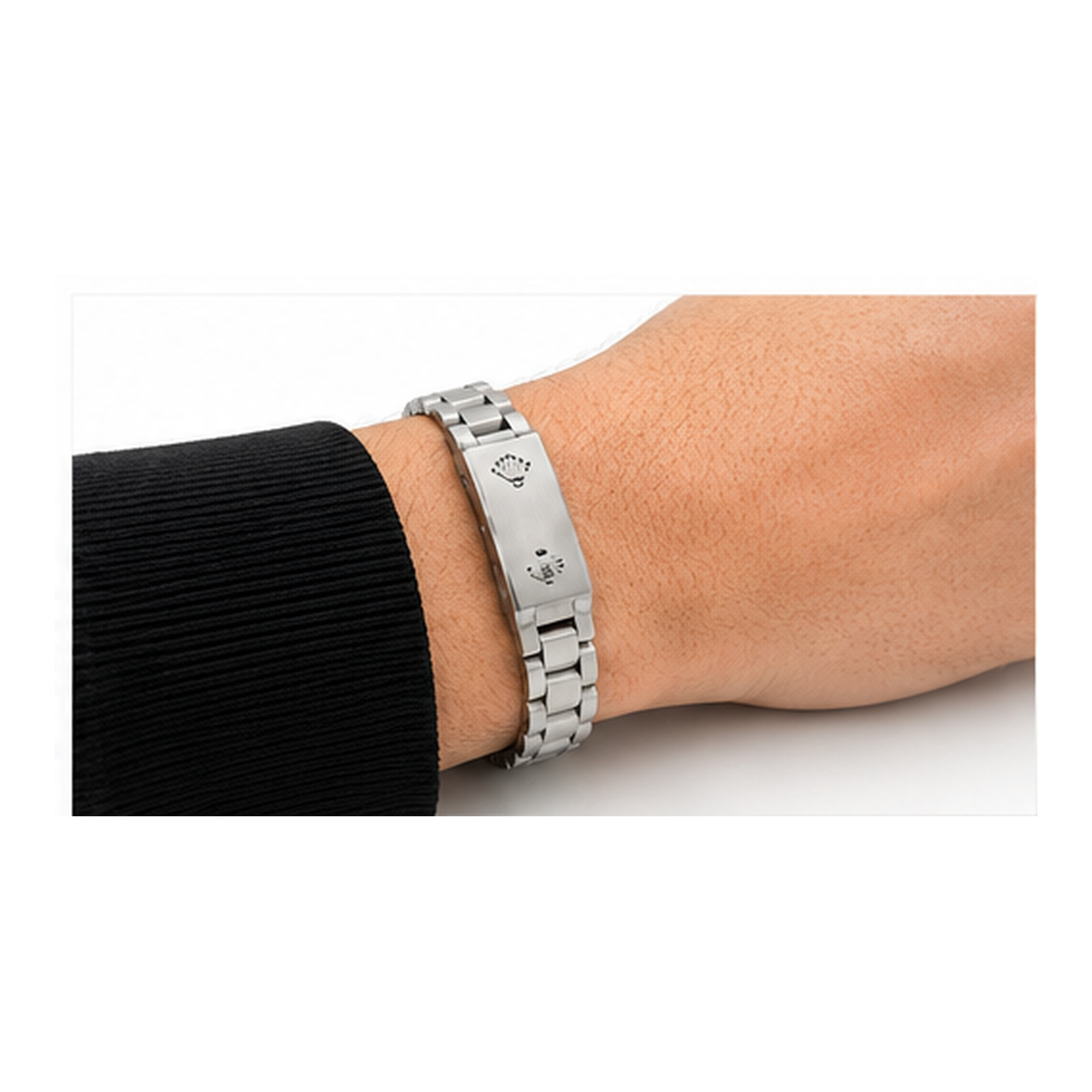 Classic Stainless Steel Link Bracelet for Men | Premium Silver Wristband