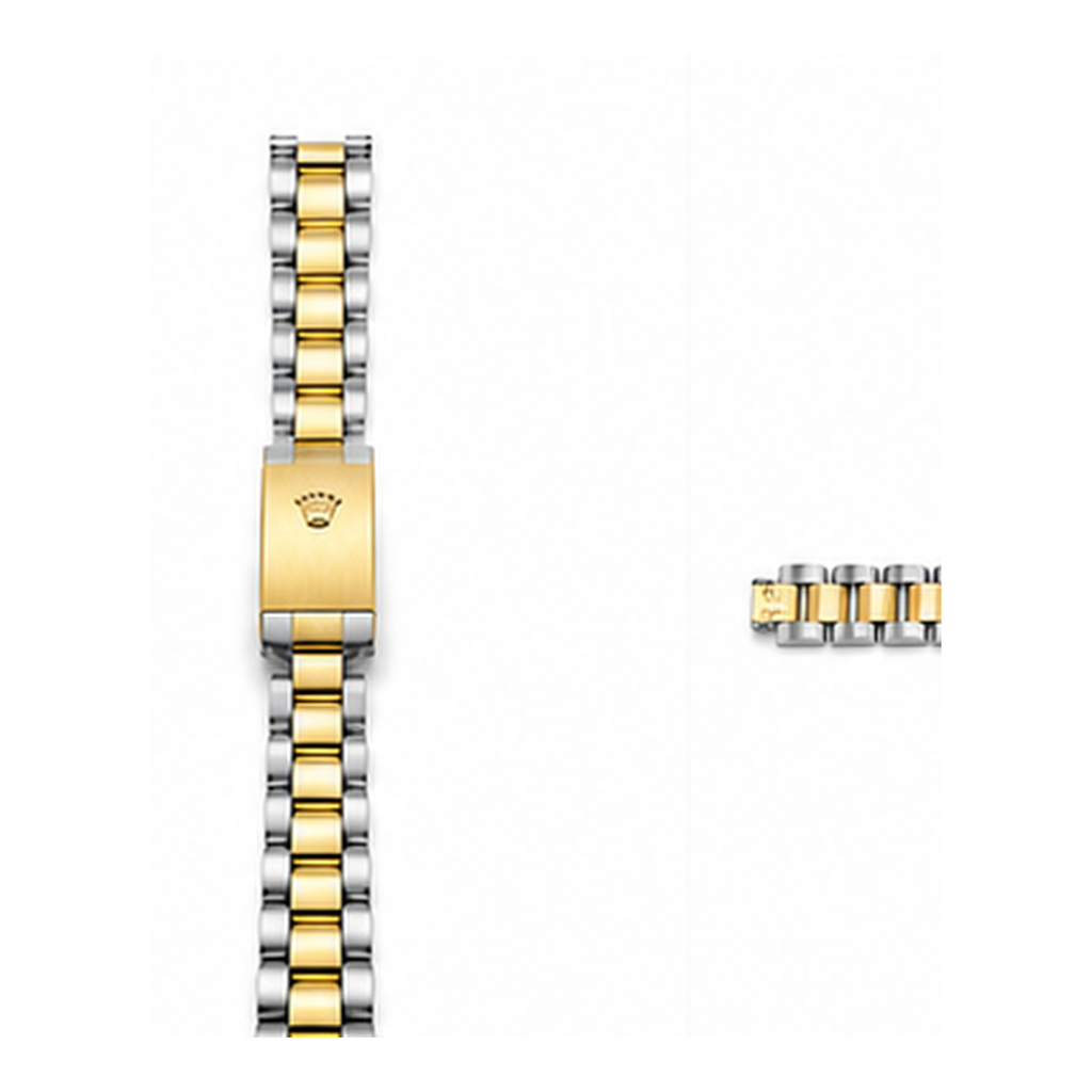Two-Tone Stainless Steel Link Bracelet for Men | Silver & Gold Men's Bracelet