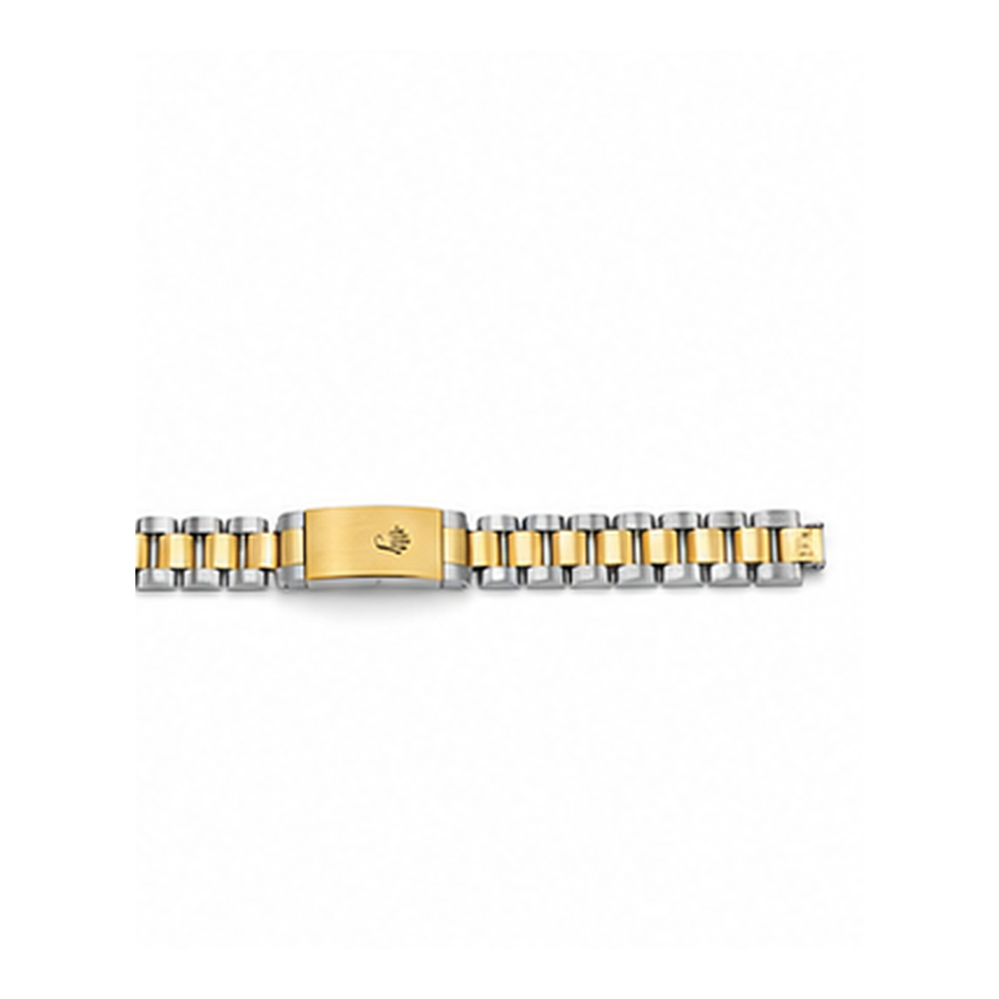 Two-Tone Stainless Steel Link Bracelet for Men | Silver & Gold Men's Bracelet