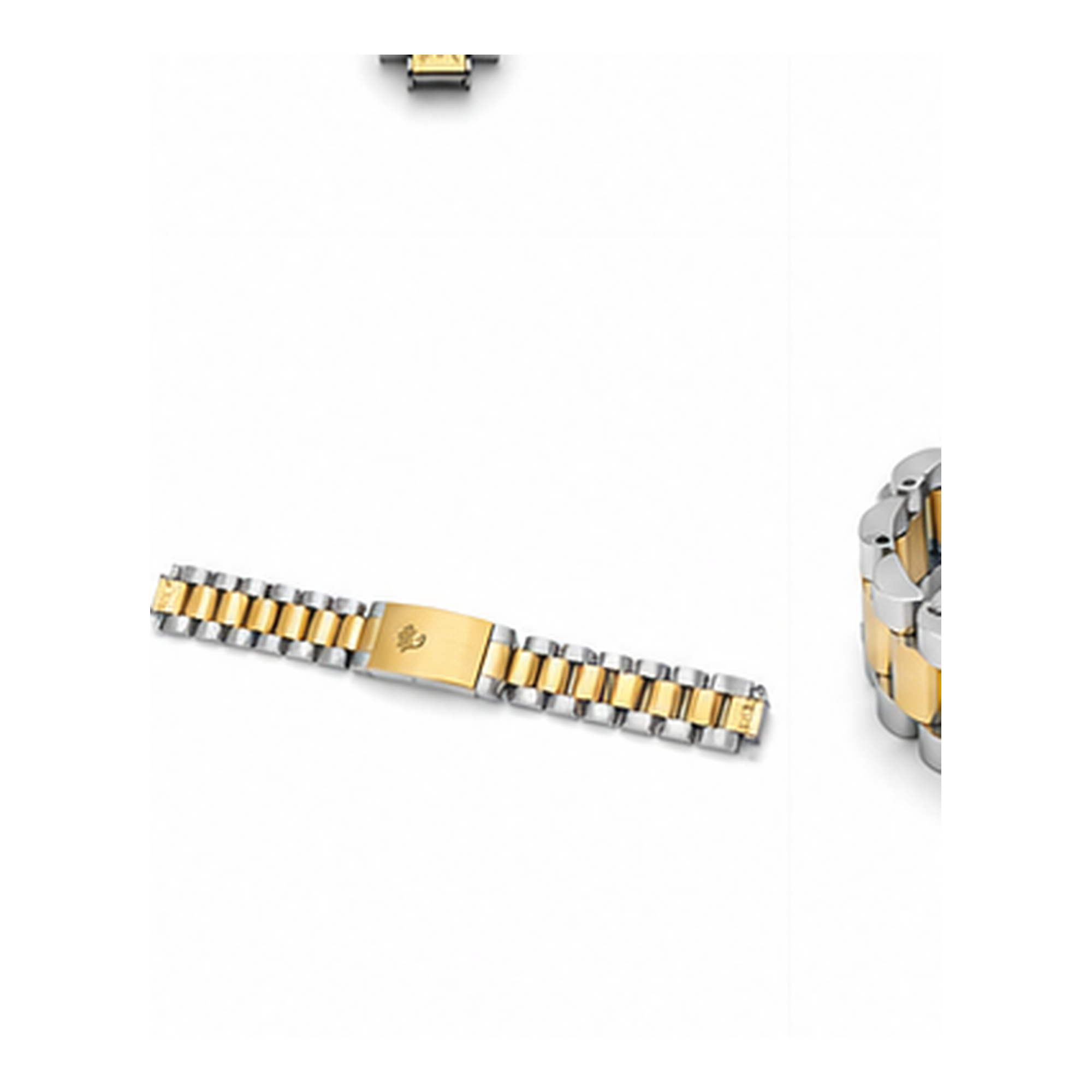 Two-Tone Stainless Steel Link Bracelet for Men | Silver & Gold Men's Bracelet