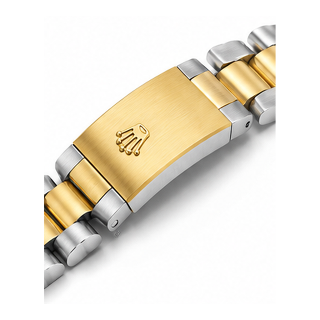 Two-Tone Stainless Steel Link Bracelet for Men | Silver & Gold Men's Bracelet
