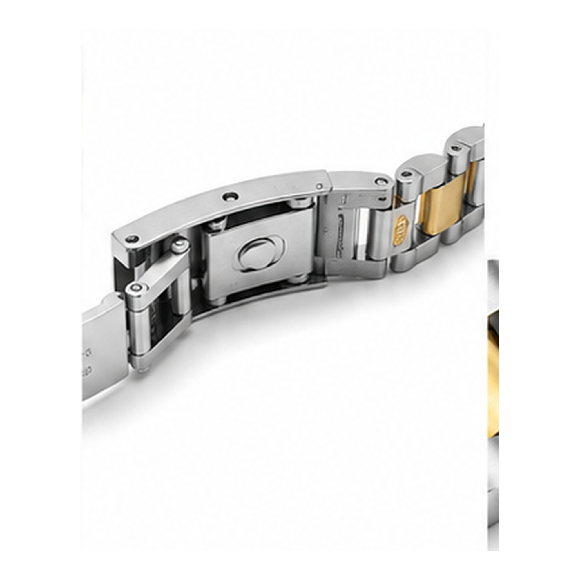 Two-Tone Stainless Steel Link Bracelet for Men | Silver & Gold Men's Bracelet